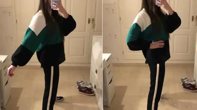 Los pantalones del efecto óptico