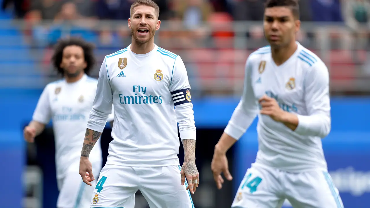 Sergio Ramos durante el encuentro ante el Eibar Sergio Ramos durante el encuentro ante el Eibar