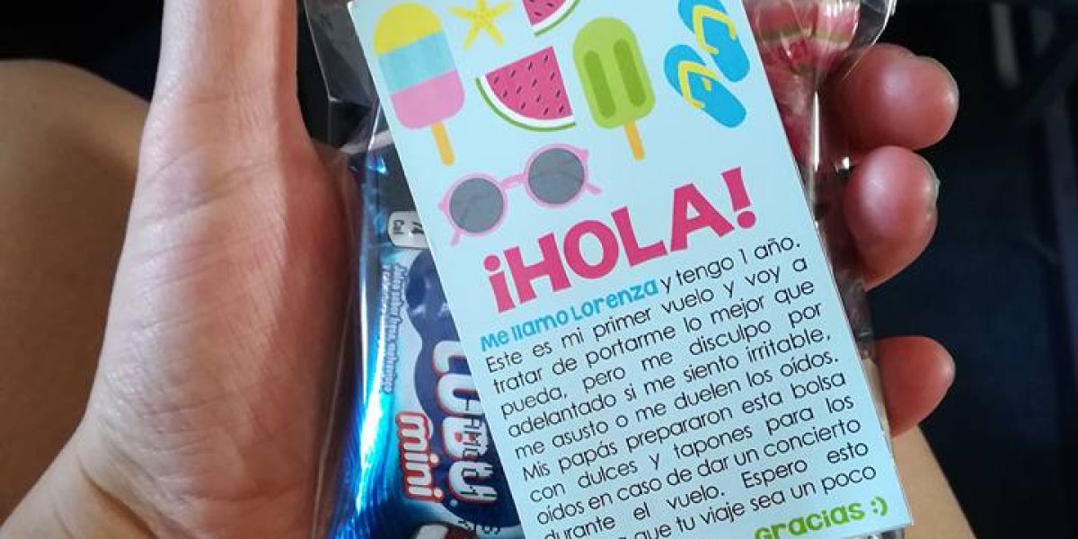 El 'kit' de viaje preparado por los padres de un bebé