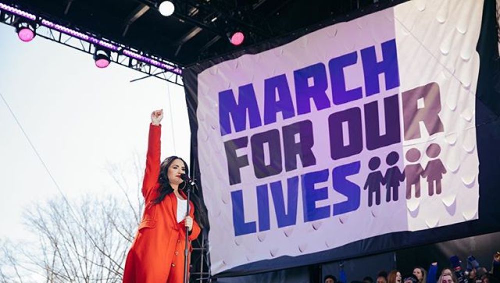 Demi Lovato en la March For Our Lives