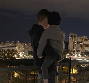 Lucas Cañizares con su hermano Santi Lucas Cañizares con su hermano Santi