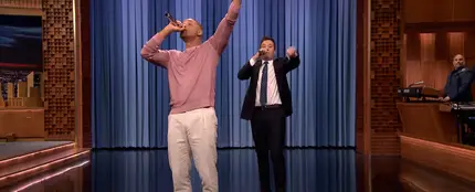 Will Smith con Jimmy Fallon Will Smith con Jimmy Fallon