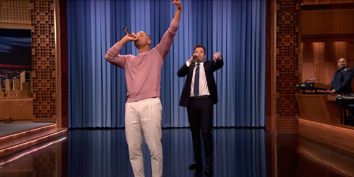 Will Smith con Jimmy Fallon