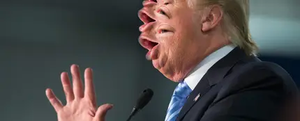 Montaje de Donald Trump Montaje de Donald Trump