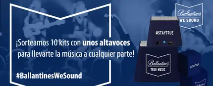 ¡Gana unos altavoces Ballantine's We Sound! ¡Gana unos altavoces Ballantine's We Sound!