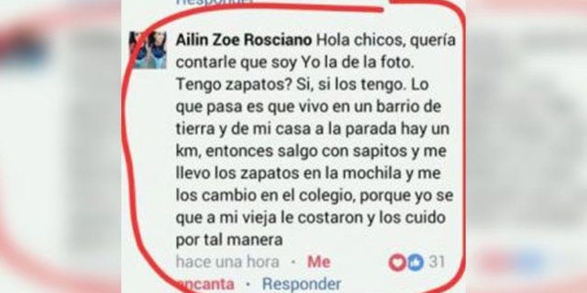 Comentario de Ailin Rosciano a las burlas por su atuendo