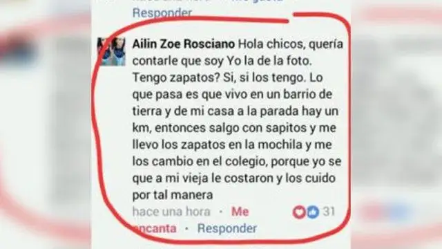 Comentario de Ailin Rosciano a las burlas por su atuendo