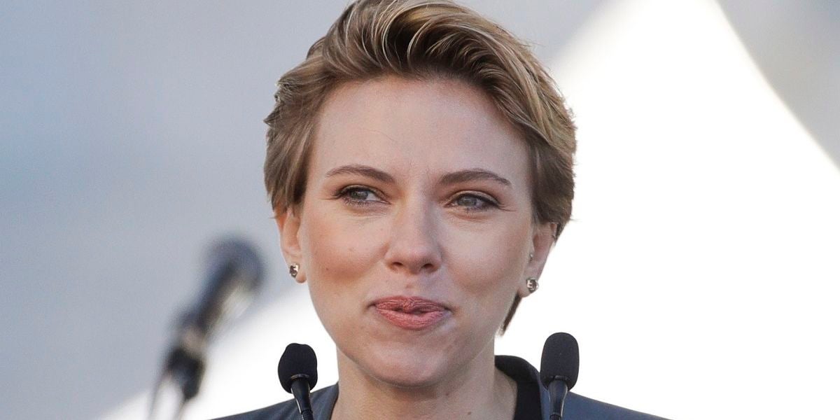 Scarlett Johansson en la Marcha de las Mujeres