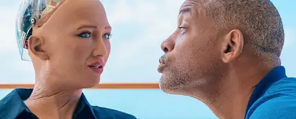 Will Smith intentando besar a Sophia Will Smith intentando besar a Sophia