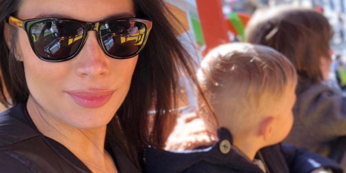 Pilar Rubio junto a sus dos hijos, Marco y Sergio Jr.