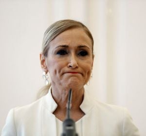 Cristina Cifuentes antes de anunciar su dimisión Cristina Cifuentes antes de anunciar su dimisión