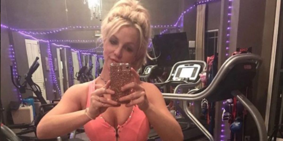 Britney Spears en el gimnasio