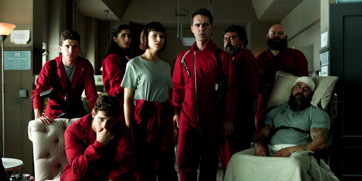 Los protagonistas de 'La casa de papel'