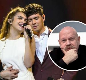 Homenaje de Albert a José María Íñigo desde Eurovisión Homenaje de Albert a José María Íñigo desde Eurovisión
