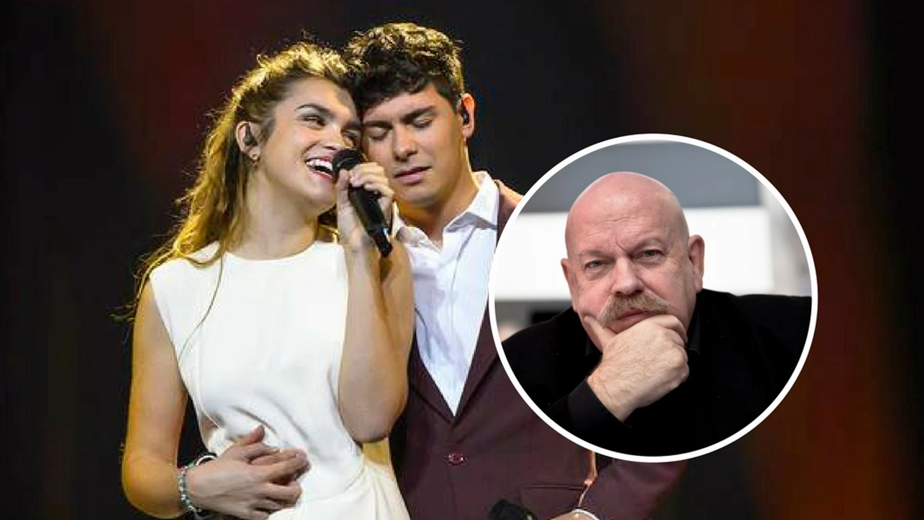 Homenaje de Albert a José María Íñigo desde Eurovisión Homenaje de Albert a José María Íñigo desde Eurovisión