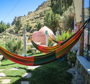 Imagen de unas hamacas al aire libre Imagen de unas hamacas al aire libre