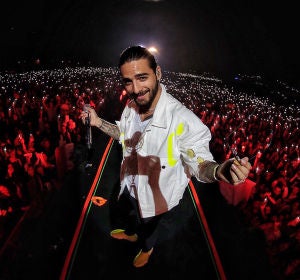 Maluma en un concierto Maluma en un concierto