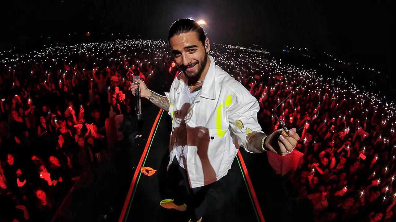 Maluma en un concierto Maluma en un concierto