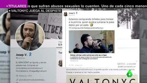 Valtonyc juega al despiste Valtonyc juega al despiste