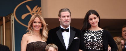 John Travolta y Kelly Preston con sus hijos en Cannes 2018  