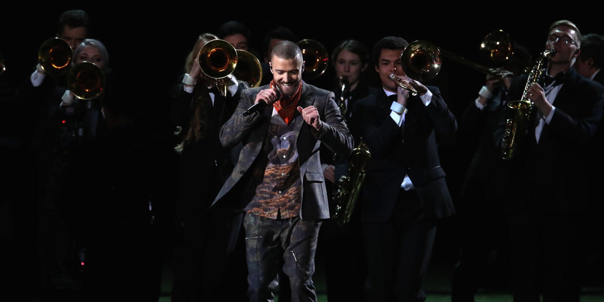 Justin Timberlake en la Super Bowl 2018