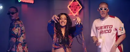 J Balvin, Cardi B y Bad Bunny en el videoclip de 'I Like It' J Balvin, Cardi B y Bad Bunny en el videoclip de 'I Like It'