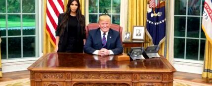 Kim Kardashian visita a Trump en la Casa Blanca para pedir el indulto de una mujer