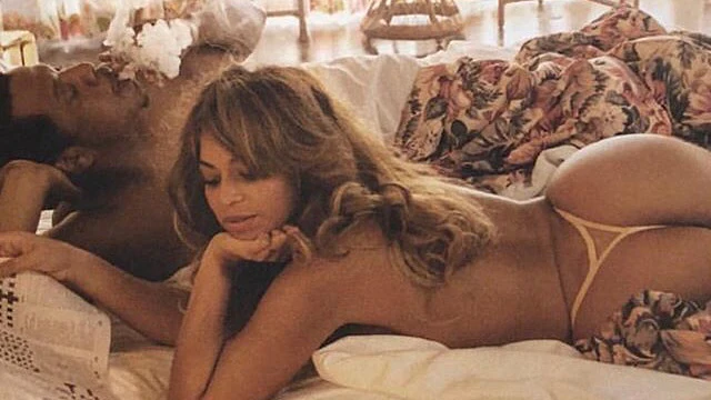 Jay Z y Beyoncé en la cama Jay Z y Beyoncé en la cama