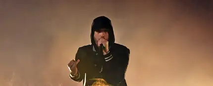 Eminem durante una actuación Eminem durante una actuación