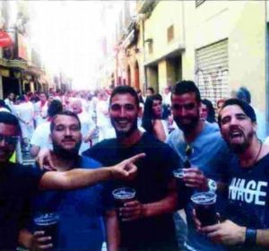 'La Manada' durante los Sanfermines de 2016 'La Manada' durante los Sanfermines de 2016