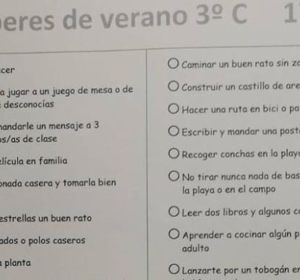 La lista de deberes para el verano La lista de deberes para el verano