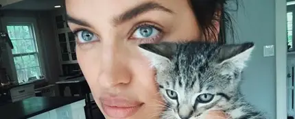 Irina Shayk con un gatito Irina Shayk con un gatito
