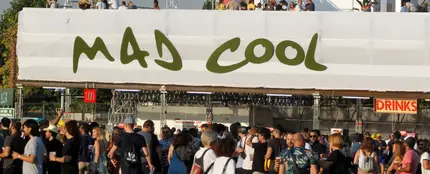 Accesos al festival Mad Cool en una foto de archivo. Accesos al festival Mad Cool en una foto de archivo.