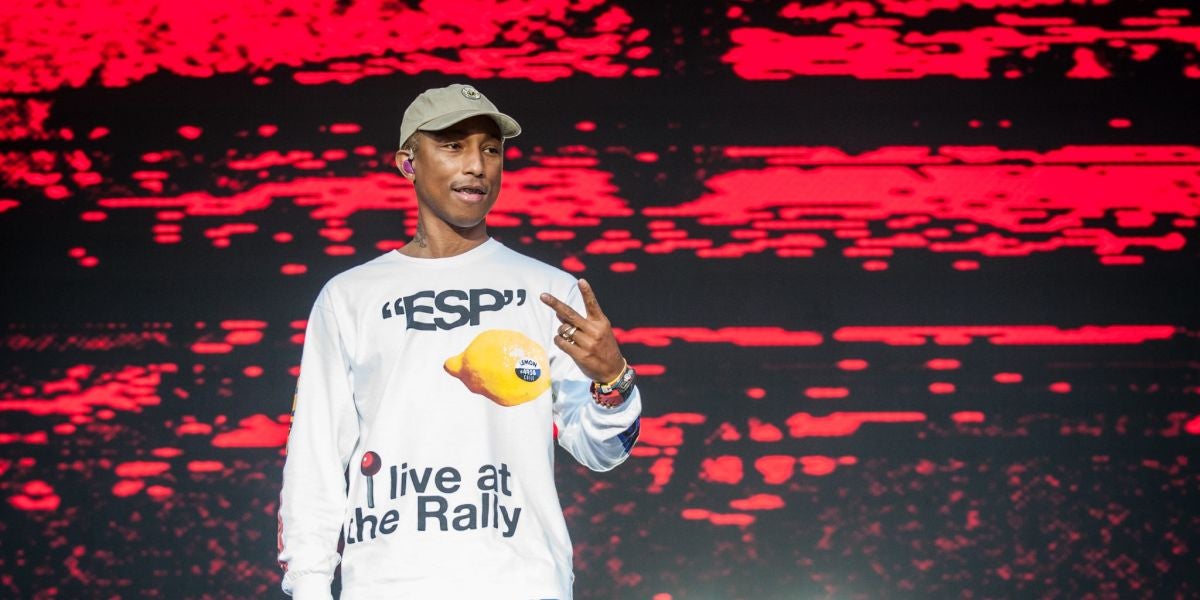 Pharrell Williams en su concierto en Cruïlla Barcelona
