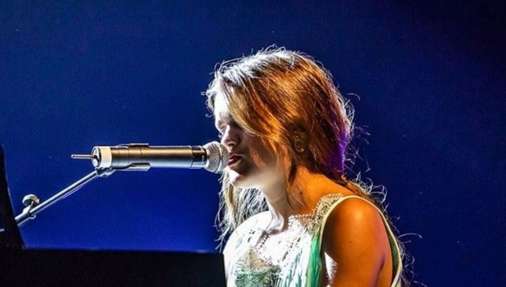 Amaia durante su concierto en el Teatro Real de Madrid