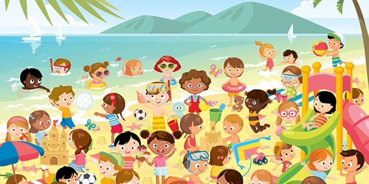 ¿Eres capaz de encontrar a la pareja de gemelos perdida en esta playa?
