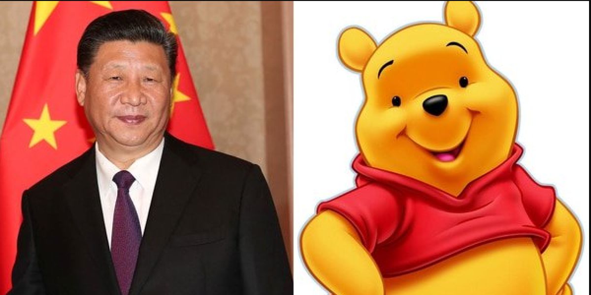 Comparan al presidente de China con Winnie The Pooh