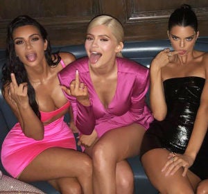 Las hermanas Kardashian-Jenner en el cumpleaños de Kylie Las hermanas Kardashian-Jenner en el cumpleaños de Kylie