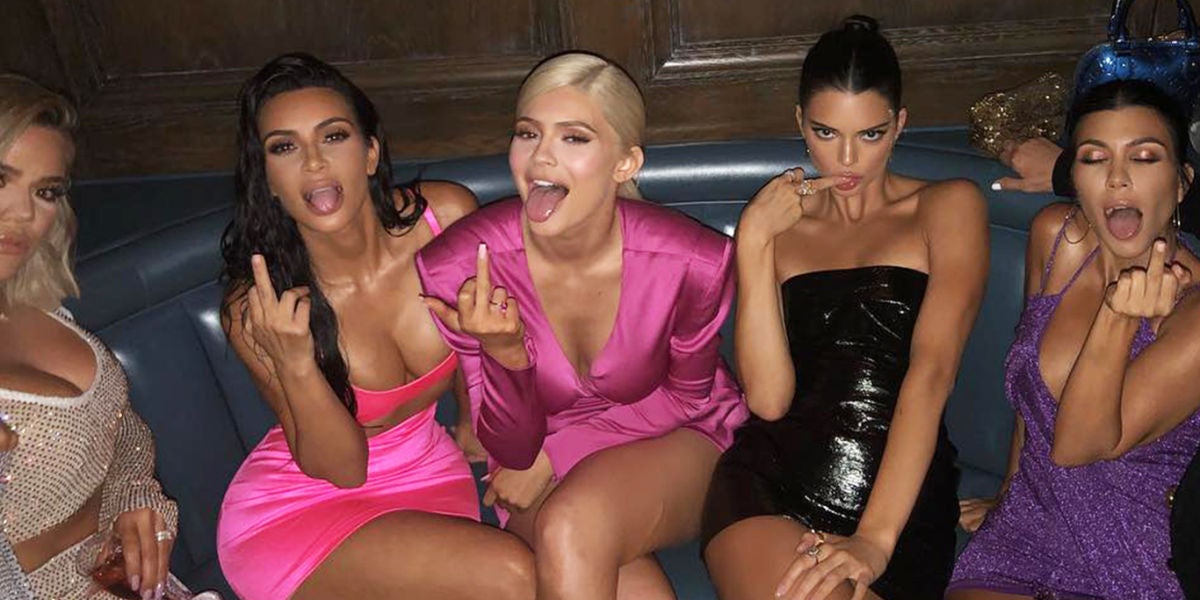 Las hermanas Kardashian-Jenner en el cumpleaños de Kylie