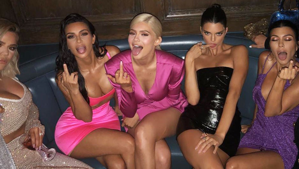 Las hermanas Kardashian-Jenner en el cumpleaños de Kylie