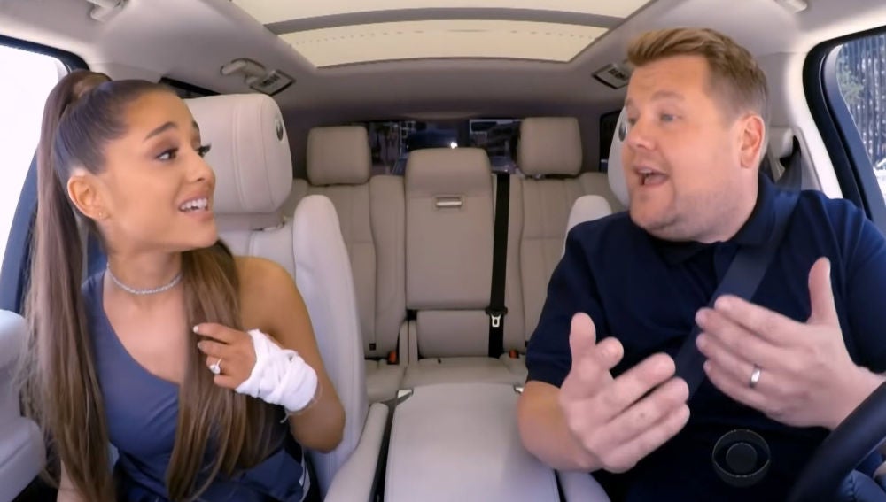 Ariana Grande en el Carpool Karaoke con James Corden