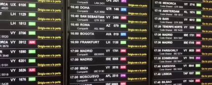 Las fuertes lluvias causan retrasos en el aeropuerto de Barcelona-El Prat