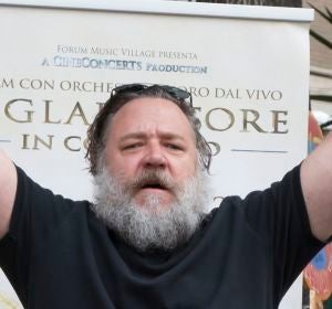 Russell Crowe en una de sus últimas apariciones públicas Russell Crowe en una de sus últimas apariciones públicas