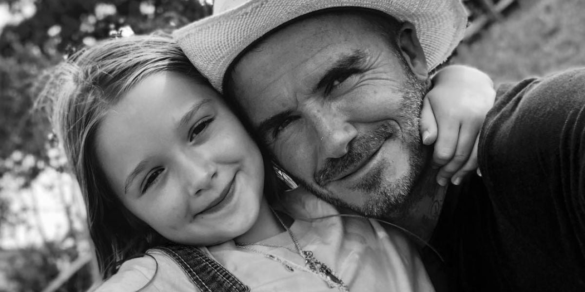David Beckham celebra los siete años de su pequeña, Harper Beckham