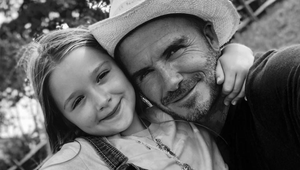 David Beckham celebra los siete años de su pequeña, Harper Beckham
