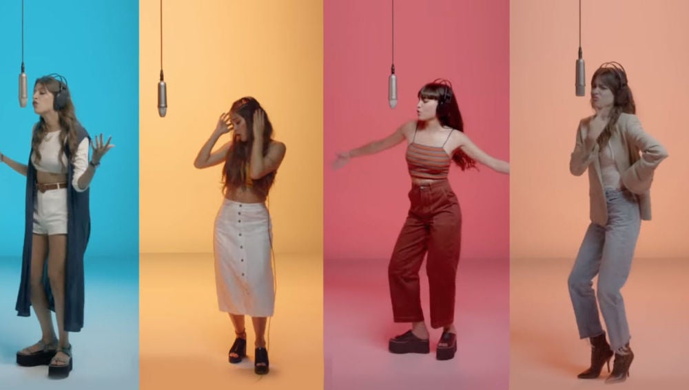 Aitana, Ana Guerra, TINI y Greecy Rendon en el remix de 'Lo Malo'