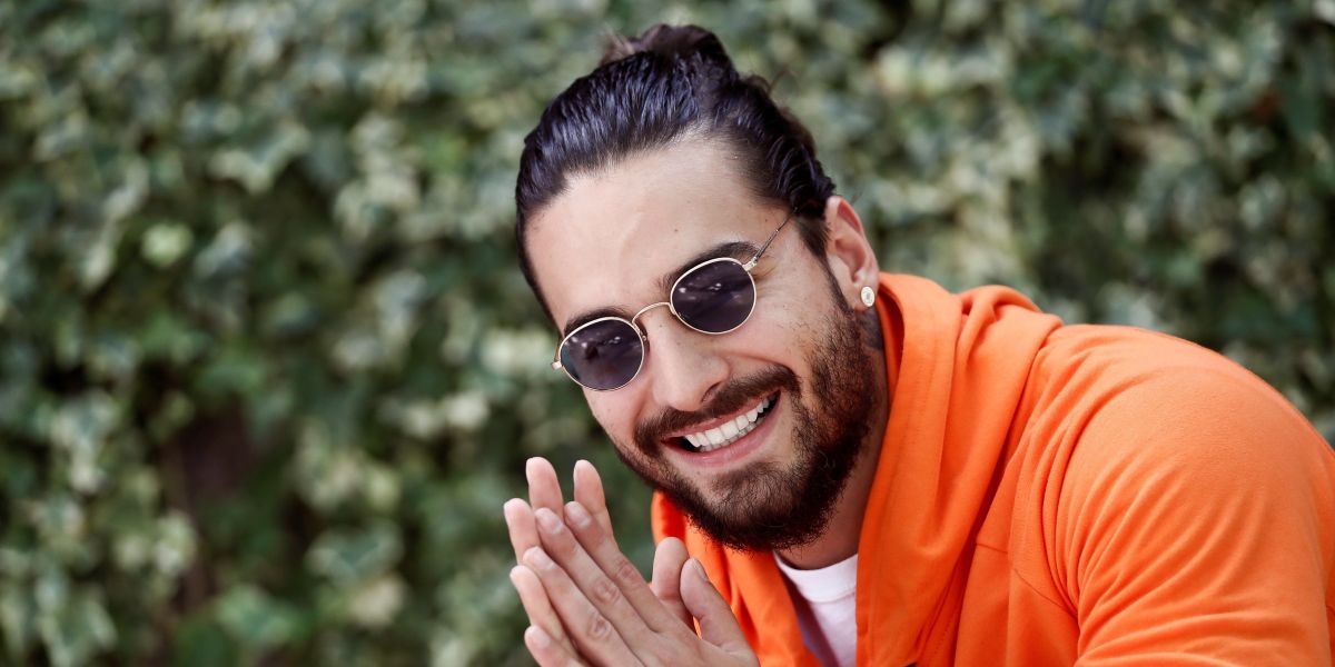 El cantante colombiano Maluma durante la presentación de su tercer disco de estudio