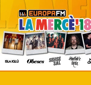 Cartel del escenario Europa FM para La Mercè 2018 Cartel del escenario Europa FM para La Mercè 2018