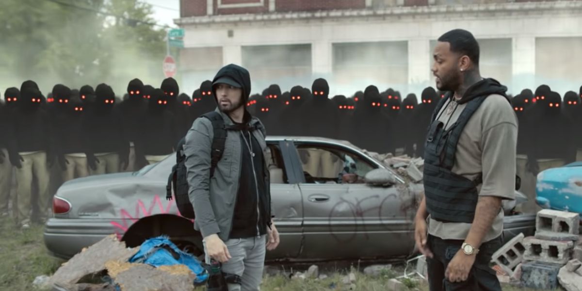 Eminem y Joyner Lucas en el videoclip de 'Lucky You'