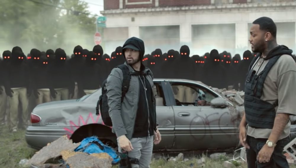 Eminem y Joyner Lucas en el videoclip de 'Lucky You'